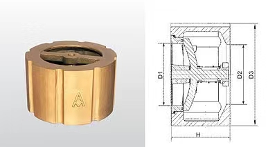 河南H72X-16T黃銅消聲止回閥